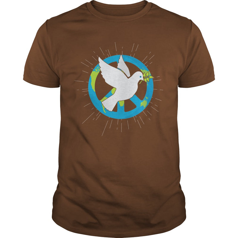 HAPPY INTERNATIONAL PEACE DAY WITH BIRD &amp; EARTH T-SHIRT