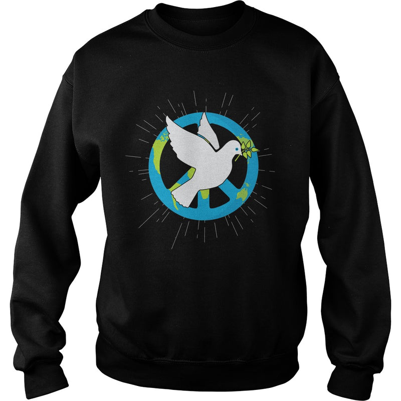 HAPPY INTERNATIONAL PEACE DAY WITH BIRD &amp; EARTH T-SHIRT
