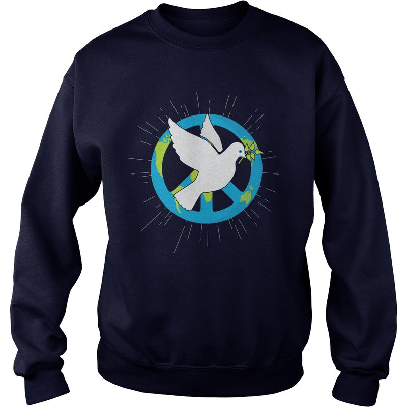 HAPPY INTERNATIONAL PEACE DAY WITH BIRD &amp; EARTH T-SHIRT