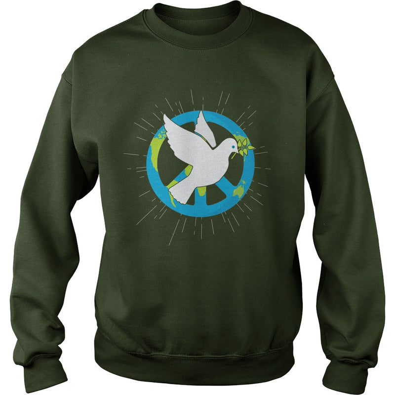 HAPPY INTERNATIONAL PEACE DAY WITH BIRD &amp; EARTH T-SHIRT