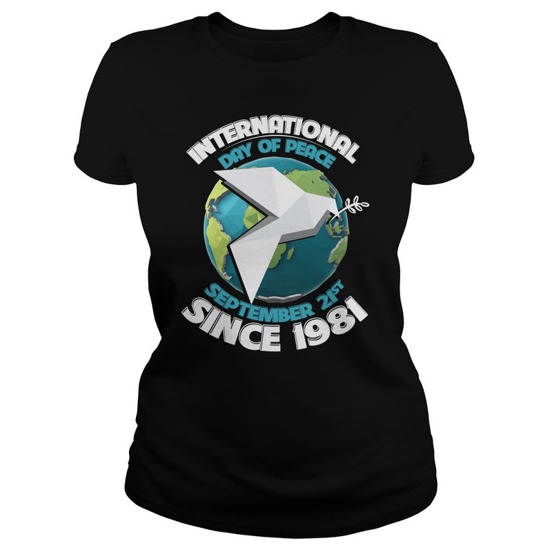 HAPPY INTERNATIONAL PEACE DAY WITH BIRD &amp; EARTH T-SHIRTS