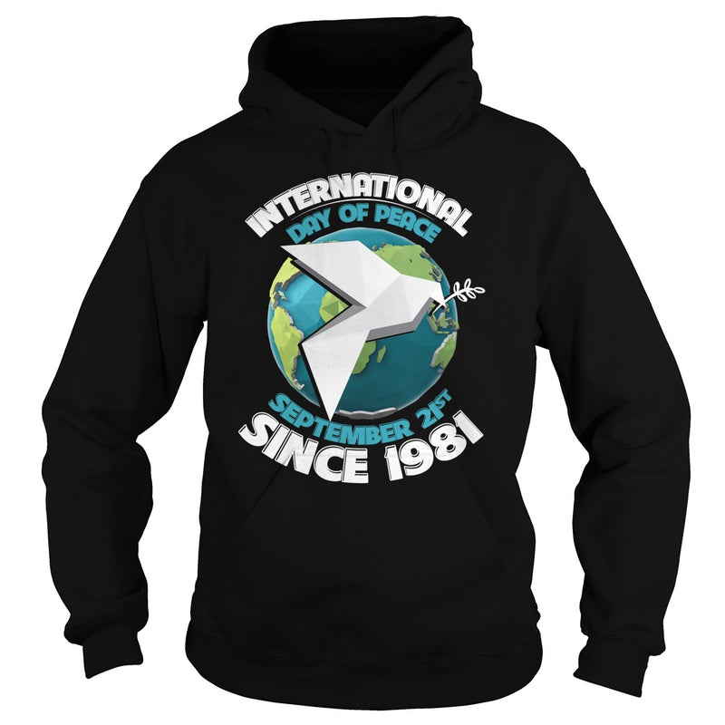 HAPPY INTERNATIONAL PEACE DAY WITH BIRD &amp; EARTH T-SHIRTS
