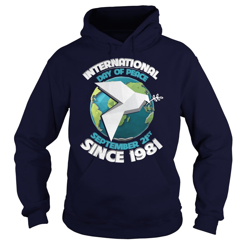 HAPPY INTERNATIONAL PEACE DAY WITH BIRD &amp; EARTH T-SHIRTS