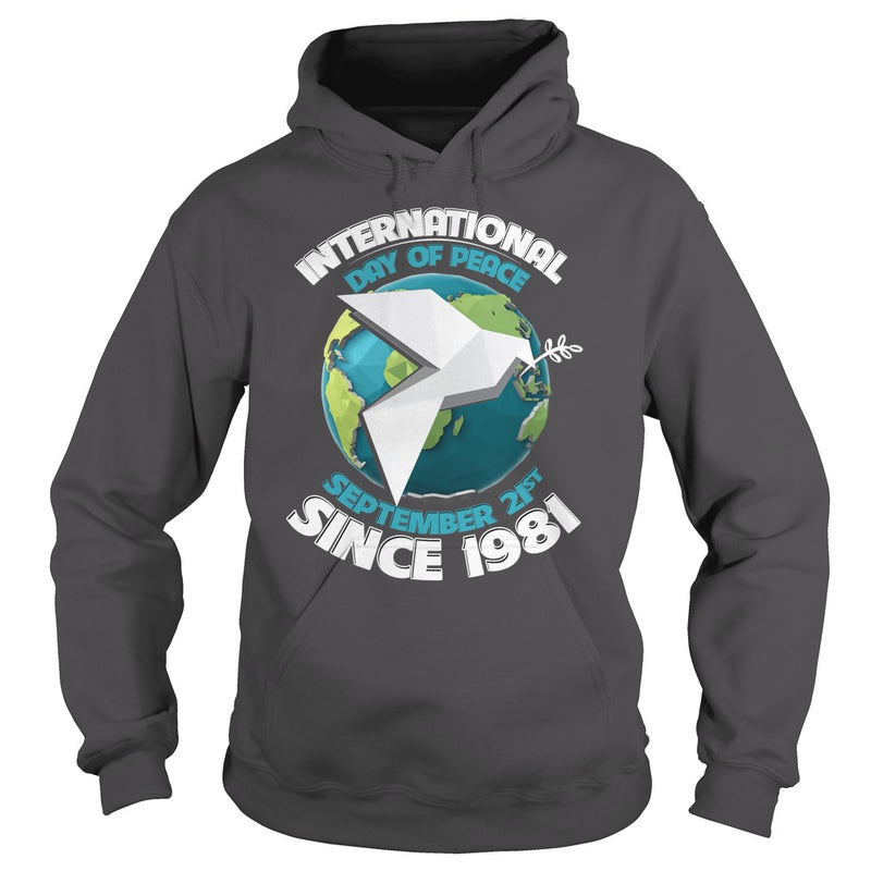 HAPPY INTERNATIONAL PEACE DAY WITH BIRD &amp; EARTH T-SHIRTS