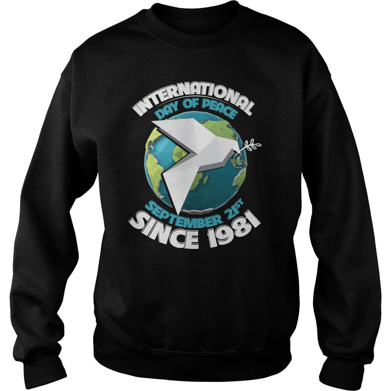 HAPPY INTERNATIONAL PEACE DAY WITH BIRD &amp; EARTH T-SHIRTS
