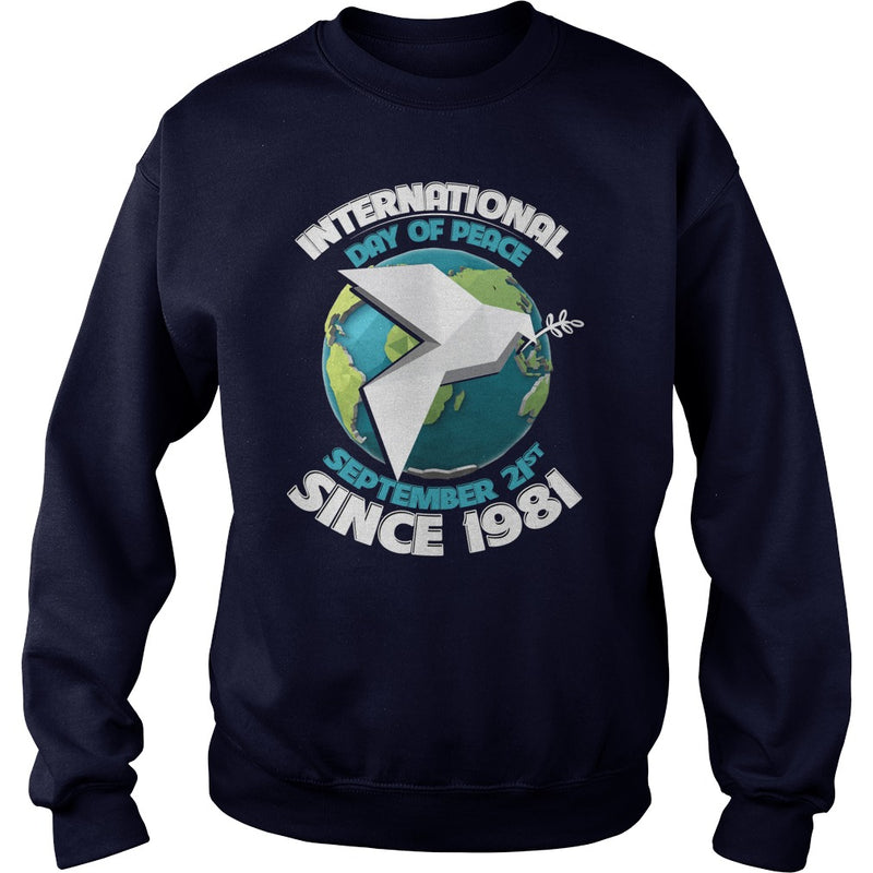 HAPPY INTERNATIONAL PEACE DAY WITH BIRD &amp; EARTH T-SHIRTS