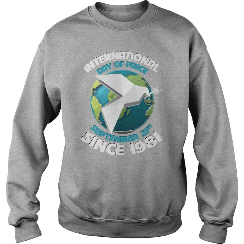 HAPPY INTERNATIONAL PEACE DAY WITH BIRD &amp; EARTH T-SHIRTS