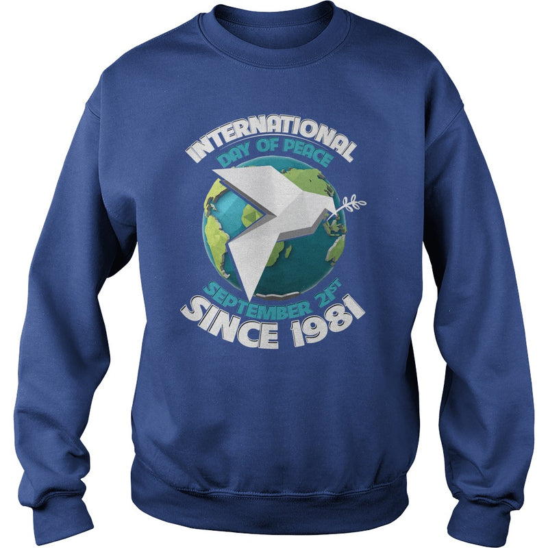 HAPPY INTERNATIONAL PEACE DAY WITH BIRD &amp; EARTH T-SHIRTS