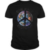 ONE RACE HUMAN - PEACE T SHIRT HAPPY PEACE DAY  GIFT