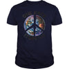 ONE RACE HUMAN - PEACE T SHIRT HAPPY PEACE DAY  GIFT