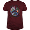 ONE RACE HUMAN - PEACE T SHIRT HAPPY PEACE DAY  GIFT