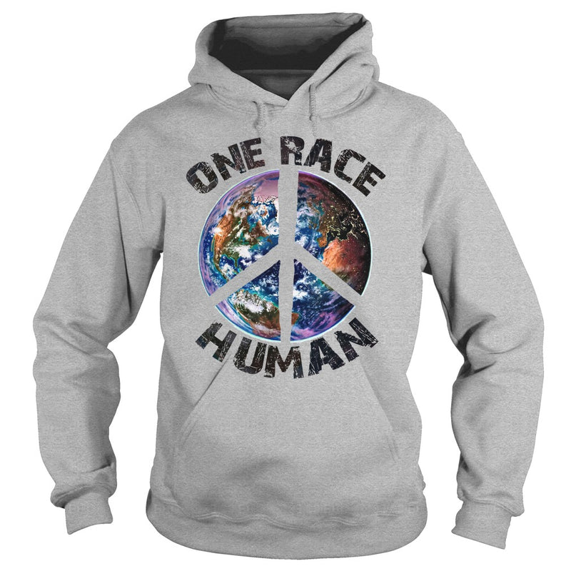ONE RACE HUMAN - PEACE T SHIRT HAPPY PEACE DAY  GIFT
