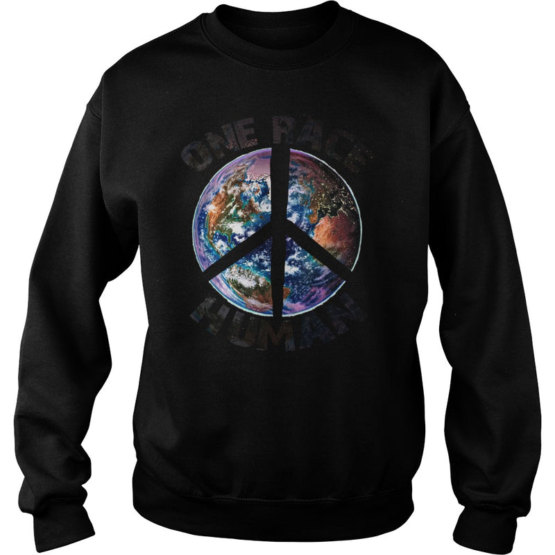ONE RACE HUMAN - PEACE T SHIRT HAPPY PEACE DAY  GIFT