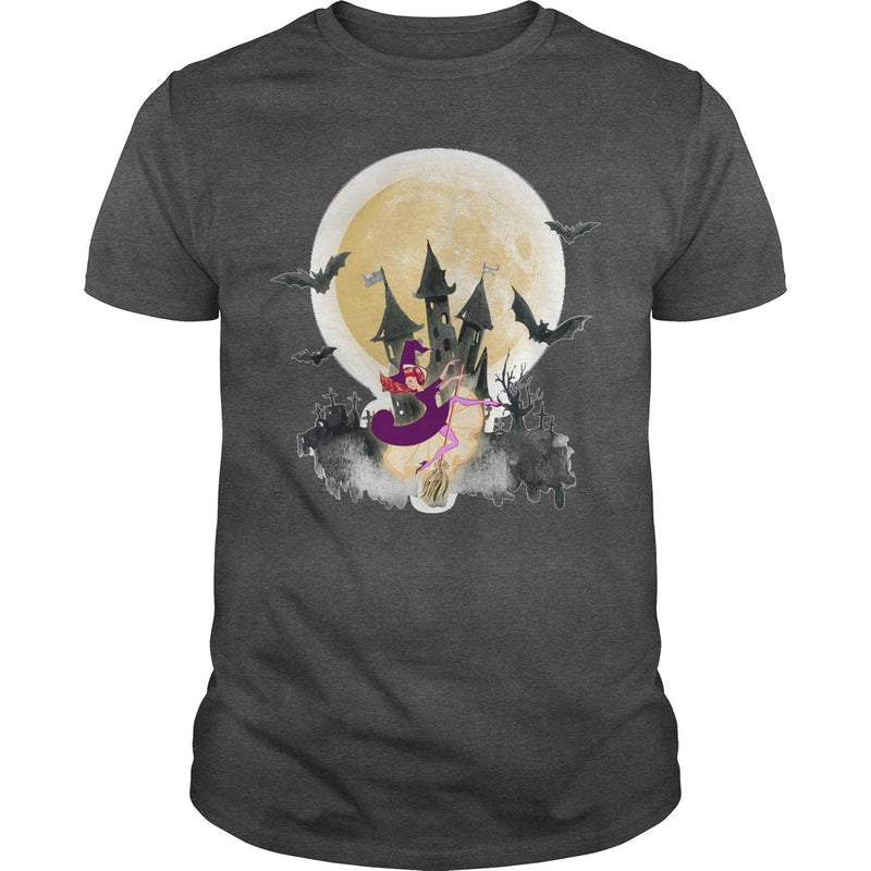 WITCH DANCE UNDER THE MOON T SHIRT HALLOWEEN SHIRT