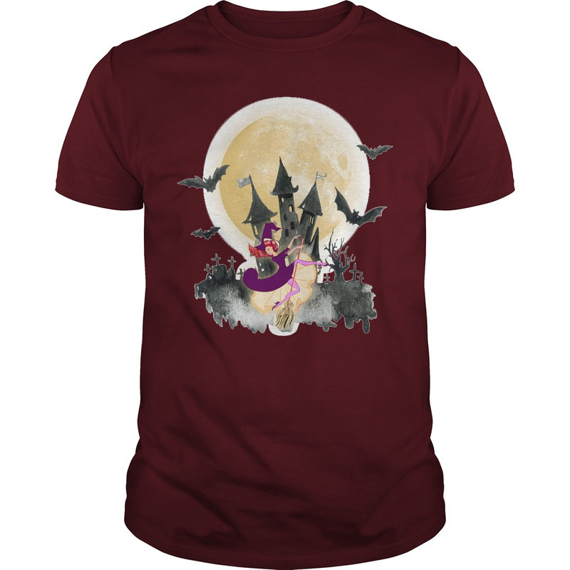 WITCH DANCE UNDER THE MOON T SHIRT HALLOWEEN SHIRT