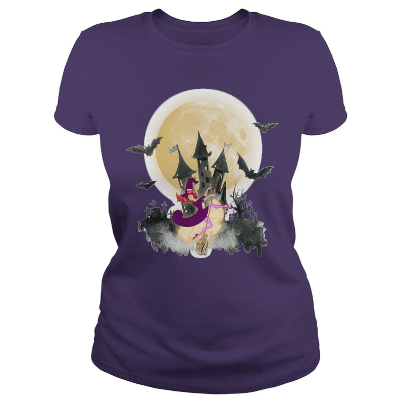 WITCH DANCE UNDER THE MOON T SHIRT HALLOWEEN SHIRT