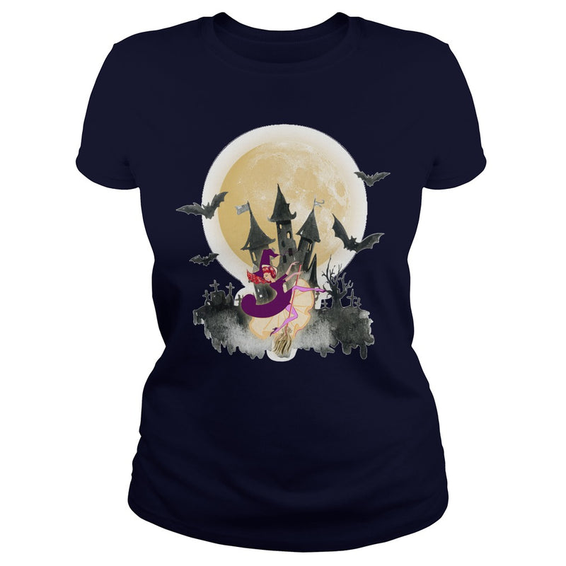 WITCH DANCE UNDER THE MOON T SHIRT HALLOWEEN SHIRT