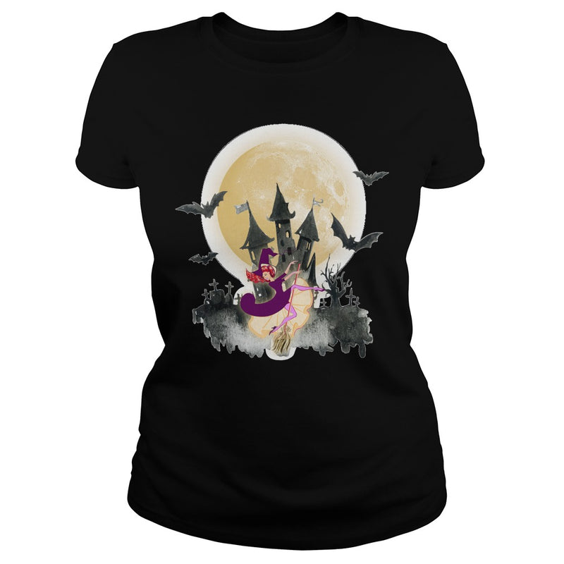 WITCH DANCE UNDER THE MOON T SHIRT HALLOWEEN SHIRT