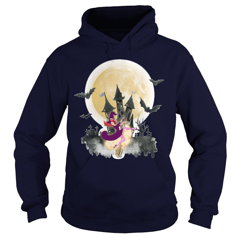 WITCH DANCE UNDER THE MOON T SHIRT HALLOWEEN SHIRT