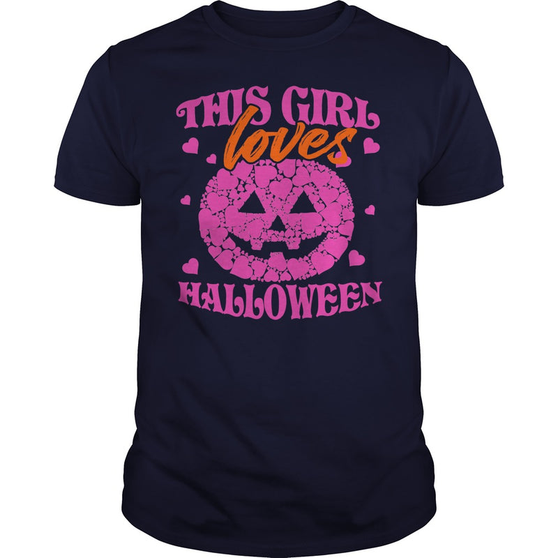 THIS GIRL LOVES HALLOWEEN T SHIRT (PINK)