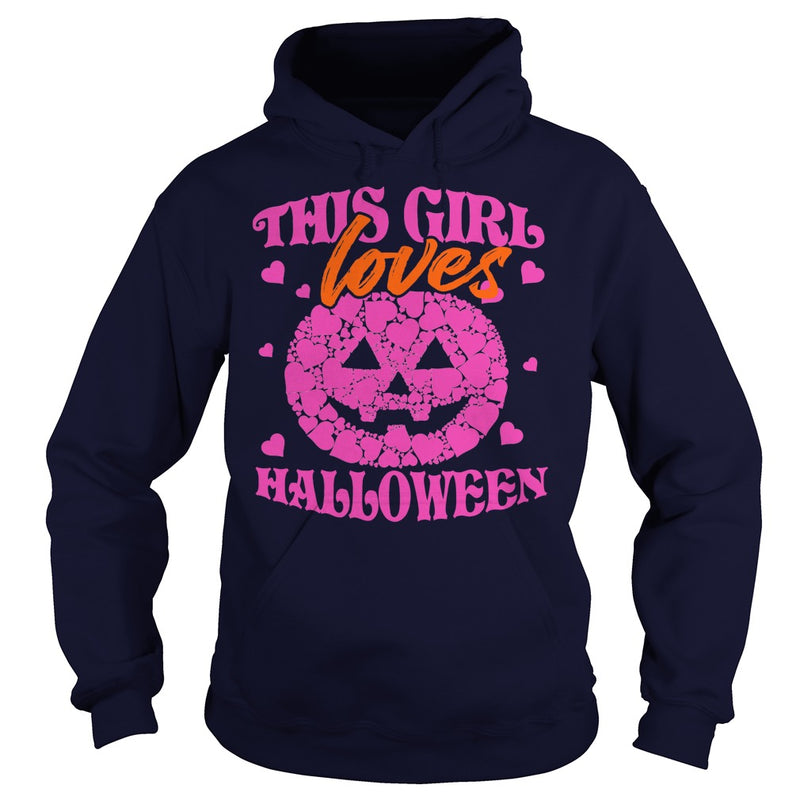 THIS GIRL LOVES HALLOWEEN T SHIRT (PINK)