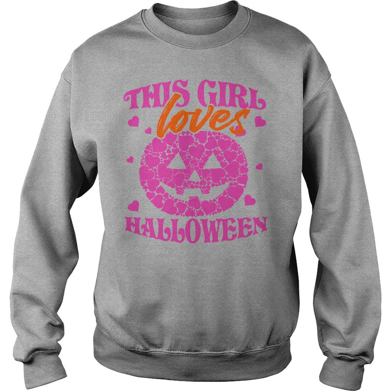 THIS GIRL LOVES HALLOWEEN T SHIRT (PINK)
