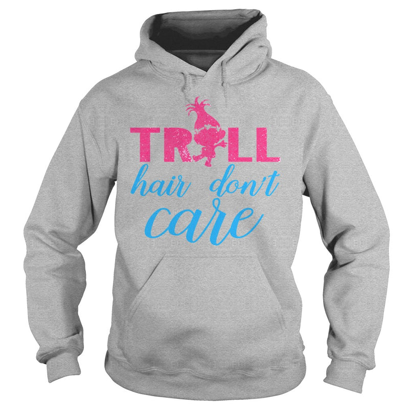 TROLL HAIR DONT CARE FUNNY T SHIRT