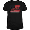 Fathers Day Gift American Red Grandpa flag T Shirt