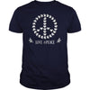 FLOWER PEACE SYMBOL T SHIRTS GIFT FOR PEACE DAY