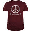 FLOWER PEACE SYMBOL T SHIRTS GIFT FOR PEACE DAY