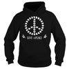 FLOWER PEACE SYMBOL T SHIRTS GIFT FOR PEACE DAY