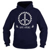 FLOWER PEACE SYMBOL T SHIRTS GIFT FOR PEACE DAY