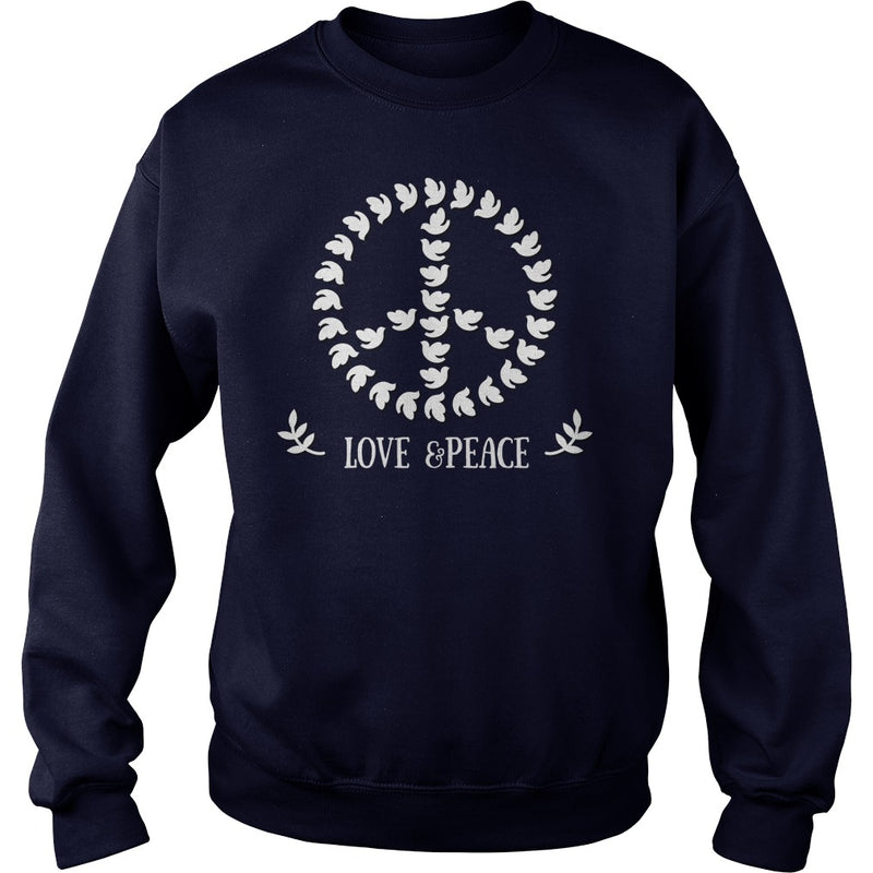 FLOWER PEACE SYMBOL T SHIRTS GIFT FOR PEACE DAY