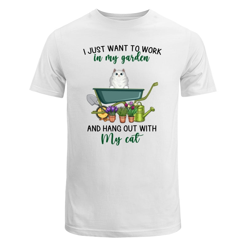 Work In Garden And Hang Out With Fluffy Cats Personalized Shirt