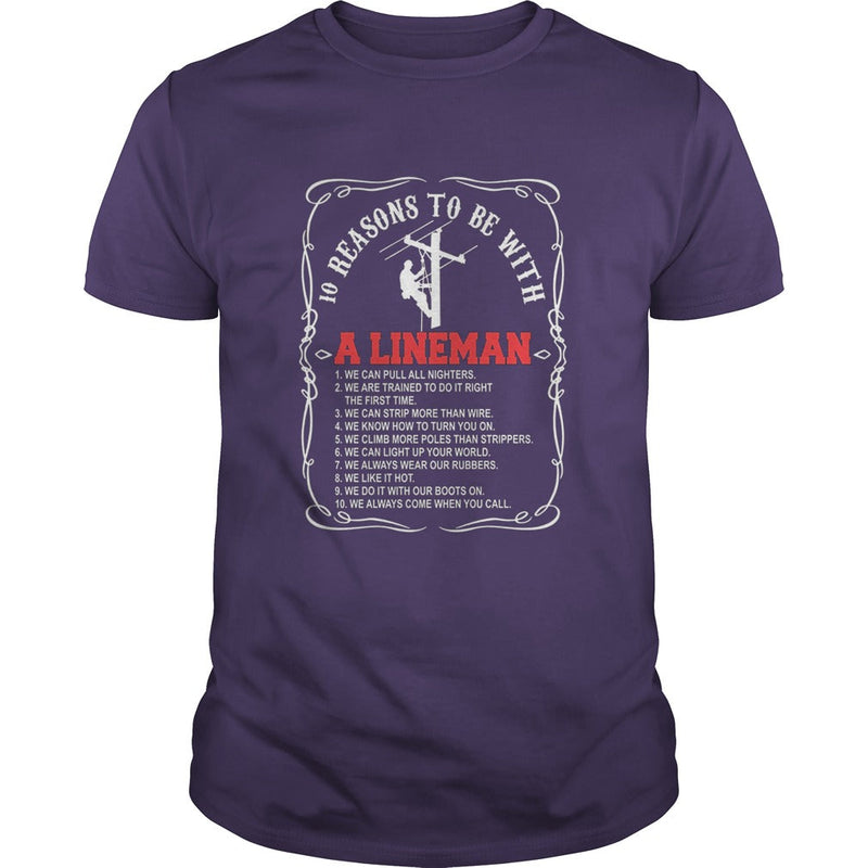 10 reasons to be with a Lineman shirt v2