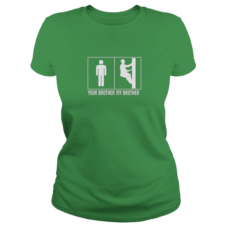 Awesome brother lineman pole shirt