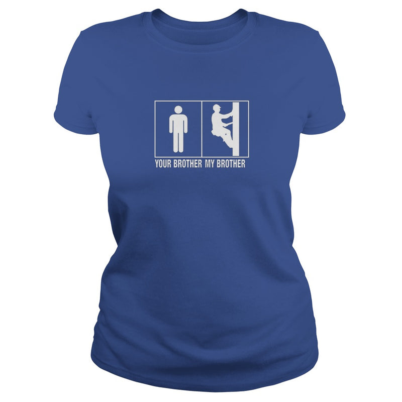 Awesome brother lineman pole shirt