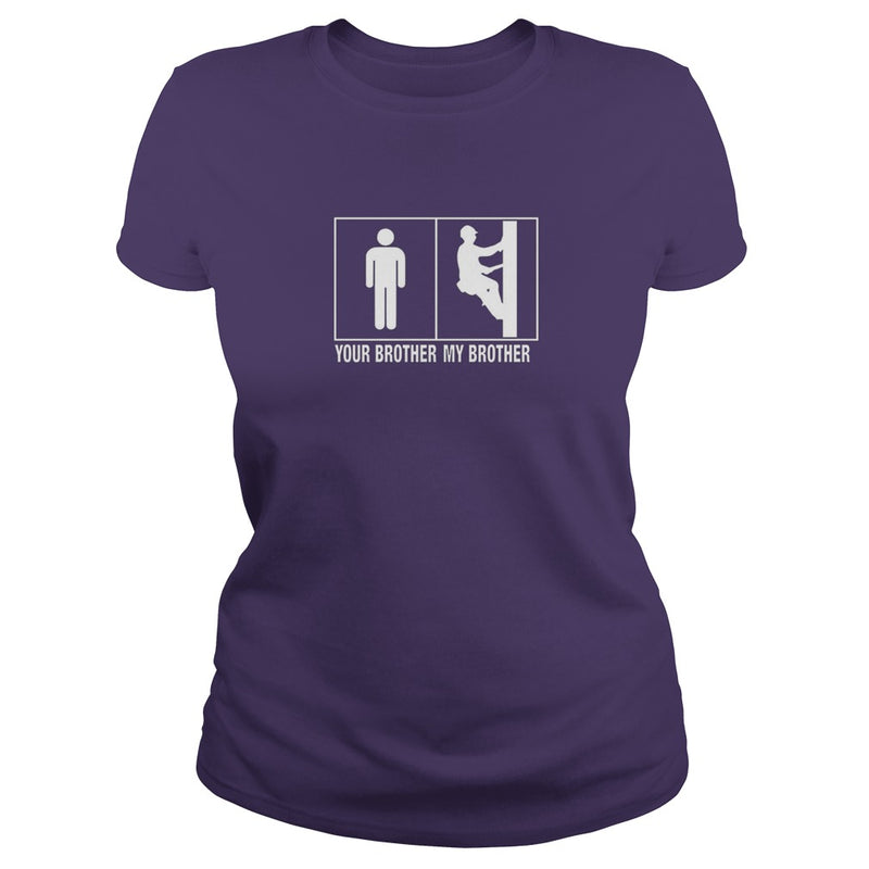 Awesome brother lineman pole shirt