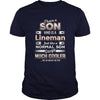 BeeTee I Have A Much Cooler Lineman Son  Funny TShirt