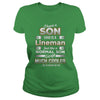 BeeTee I Have A Much Cooler Lineman Son  Funny TShirt