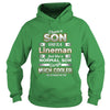 BeeTee I Have A Much Cooler Lineman Son  Funny TShirt