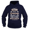 BeeTee I Have A Much Cooler Lineman Son  Funny TShirt