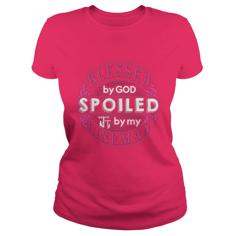 Blessed By God Spoiled By My Lineman TShirt