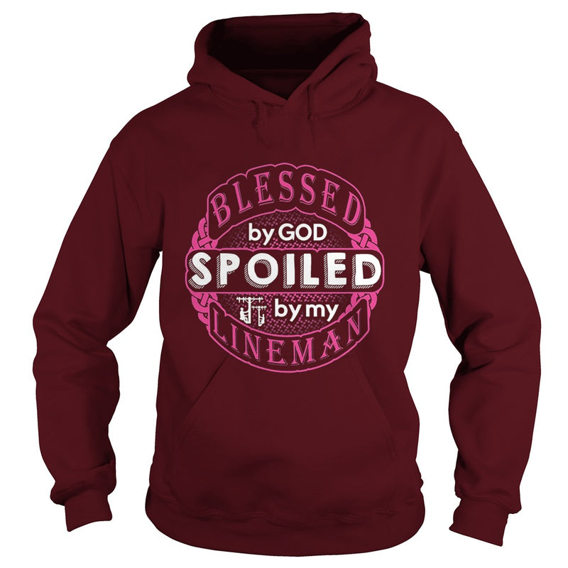 Blessed By God Spoiled By My Lineman TShirt