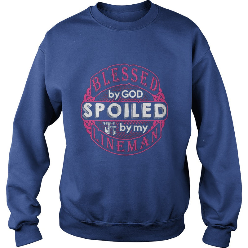 Blessed By God Spoiled By My Lineman TShirt