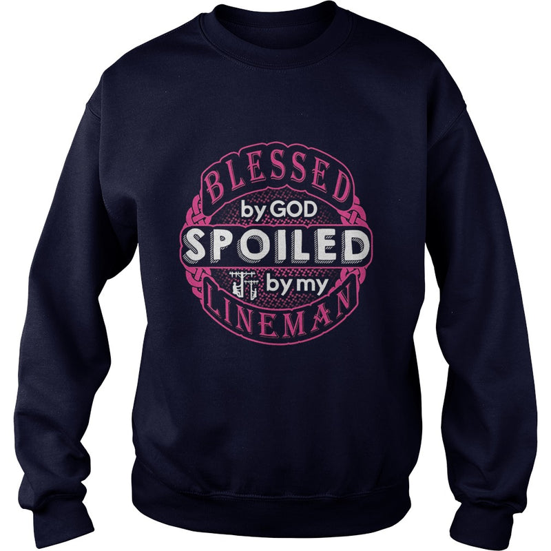Blessed By God Spoiled By My Lineman TShirt