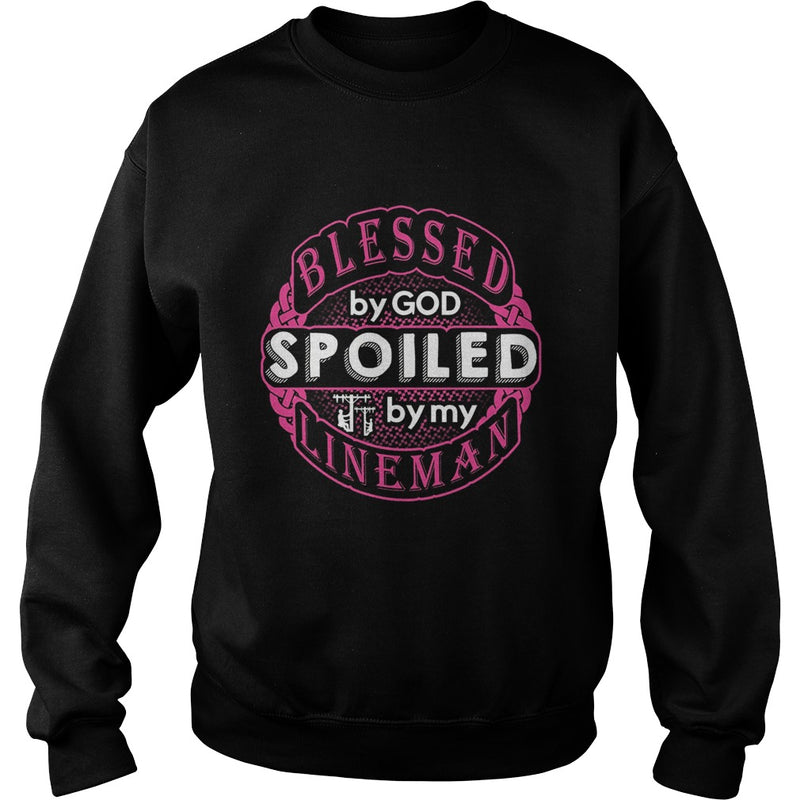 Blessed By God Spoiled By My Lineman TShirt