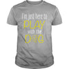 Here to play with dog