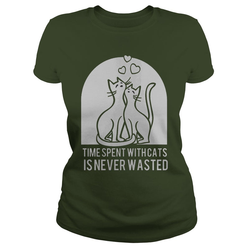 Time Spent With Cats Is Never Wasted TShirt