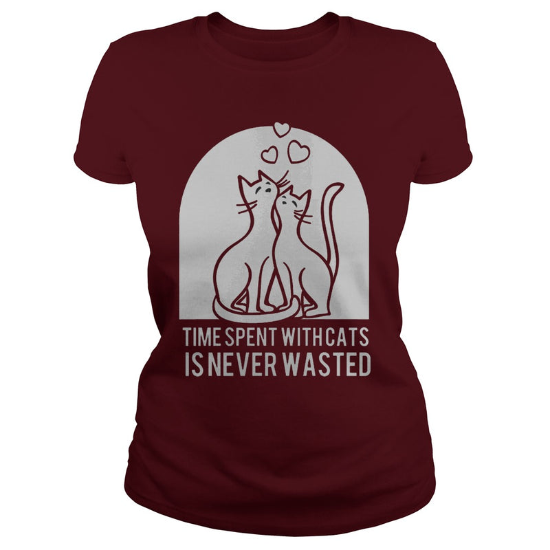 Time Spent With Cats Is Never Wasted TShirt